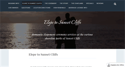 Desktop Screenshot of elopetosunsetcliffs.com